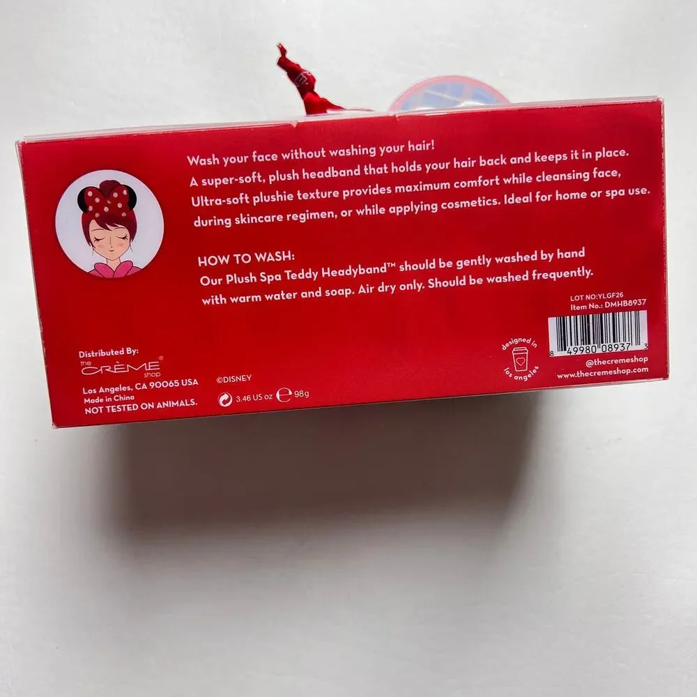 The Creme Shop Women's Disney Minnie Polka Dot 3 D Headband New In Package